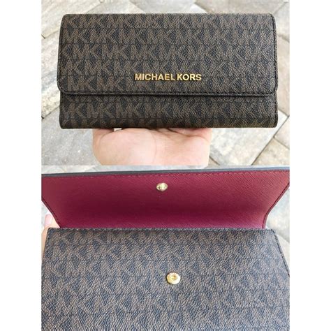 michael kors purse wallet set|michael kors signature wallet brown.